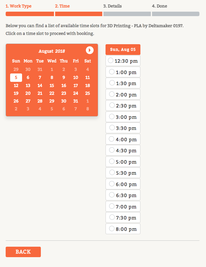 google calendar reserve time slots